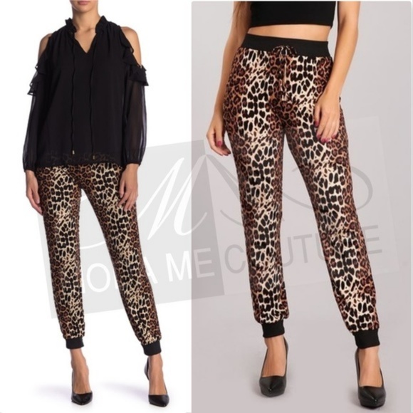 ANIMAL PRINT JOGGER PANTS - Picture 2 of 3